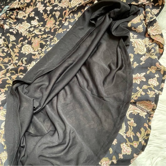 Entro Black Floral Boho Paisley Fall Core Dress - Picture 14 of 15